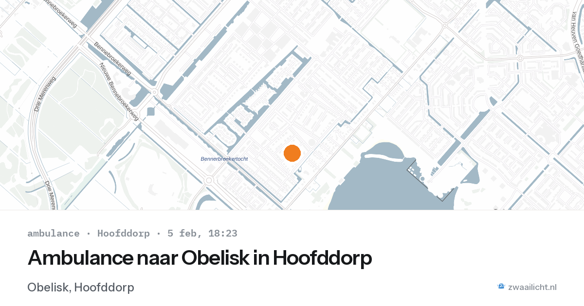 Ambulance naar Obelisk in Hoofddorp — 5 feb 2026