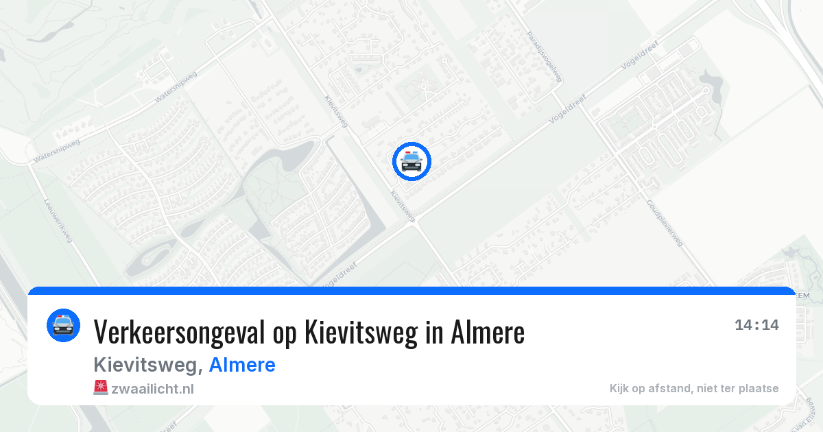 Verkeersongeval op Kievitsweg in Almere — 2 jun 2026