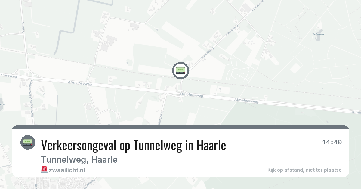 Verkeersongeval op Tunnelweg in Haarle — 30 mei 2026
