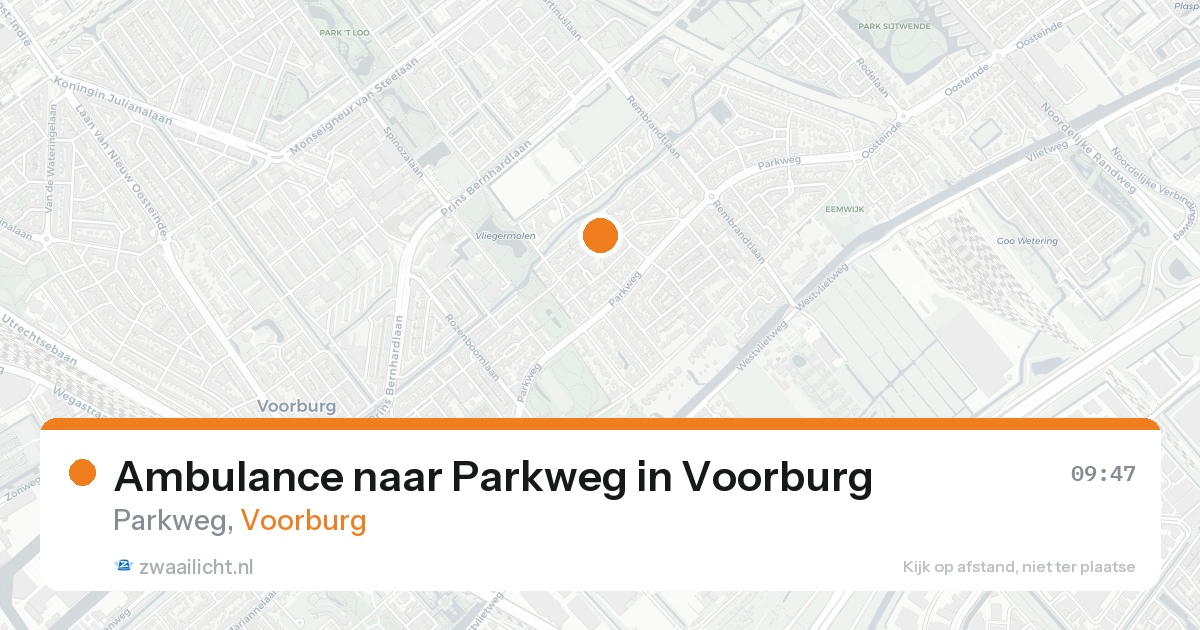 Ambulance naar Parkweg in Voorburg — 16 aug 2026