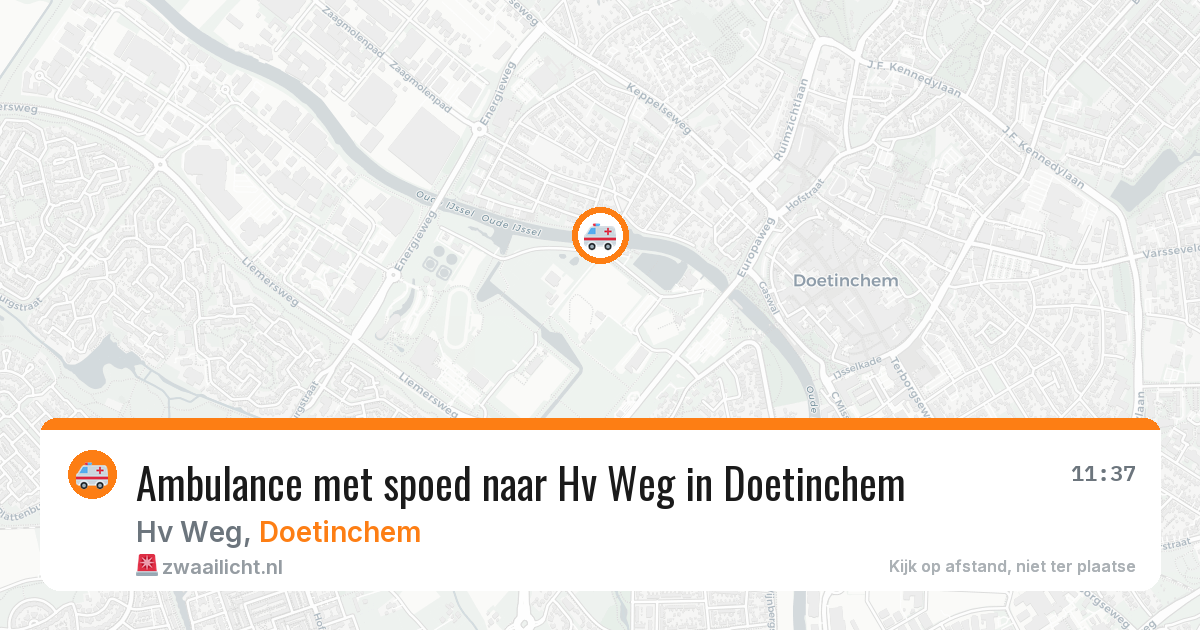 Ambulance met spoed naar Hv Weg in Doetinchem — 29 jun 2026