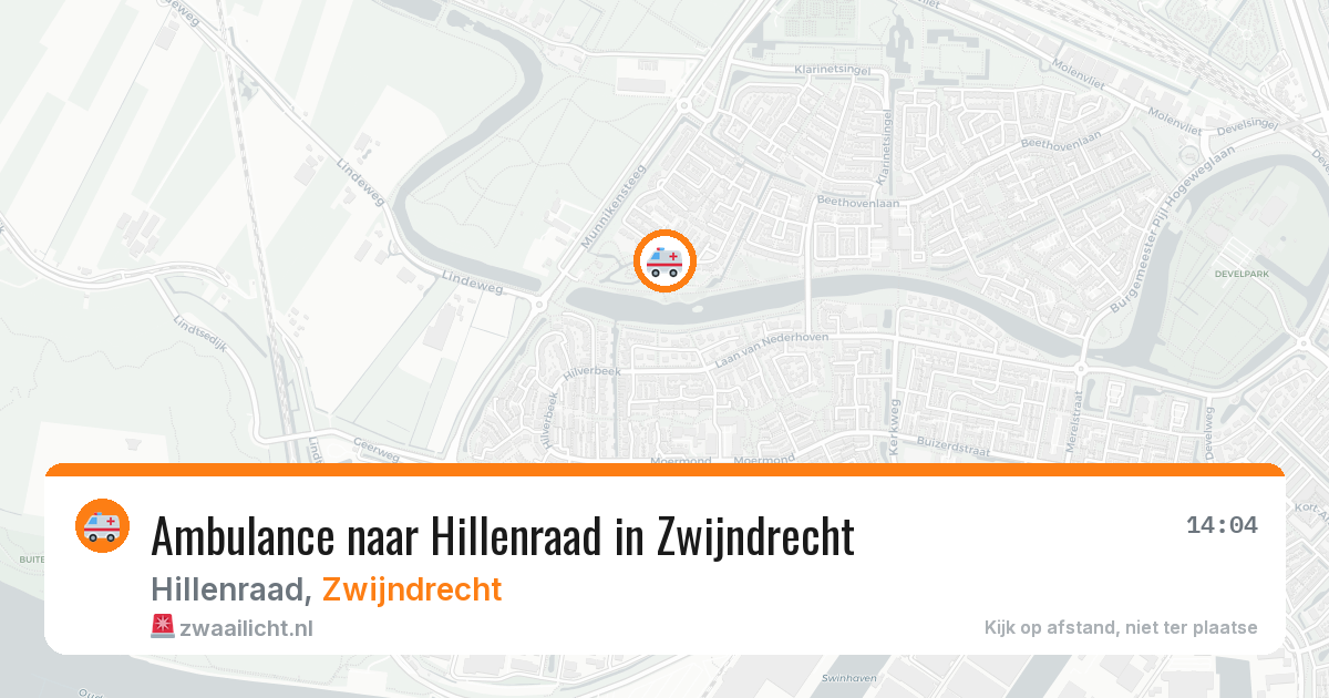 Ambulance naar Hillenraad in Zwijndrecht — 14 jul 2026