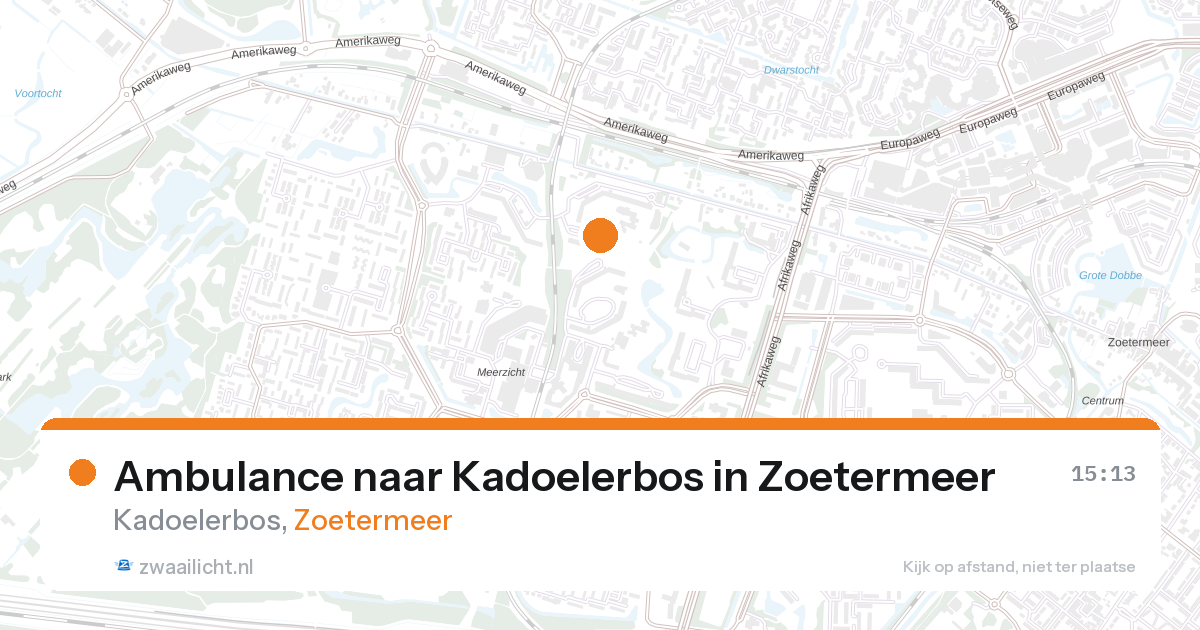 Ambulance naar Kadoelerbos in Zoetermeer — 21 aug 2026