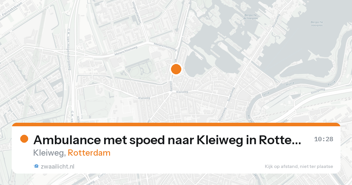 Ambulance met spoed naar Kleiweg in Rotterdam — 7 feb 2026