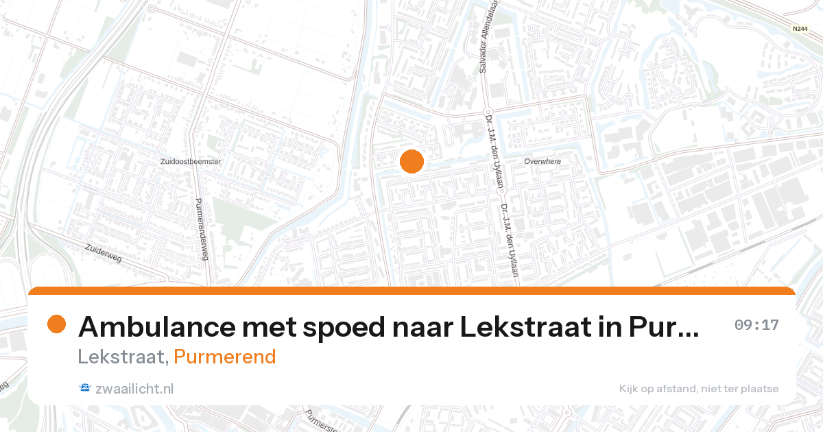 Ambulance met spoed naar Lekstraat in Purmerend — 19 jul 2026
