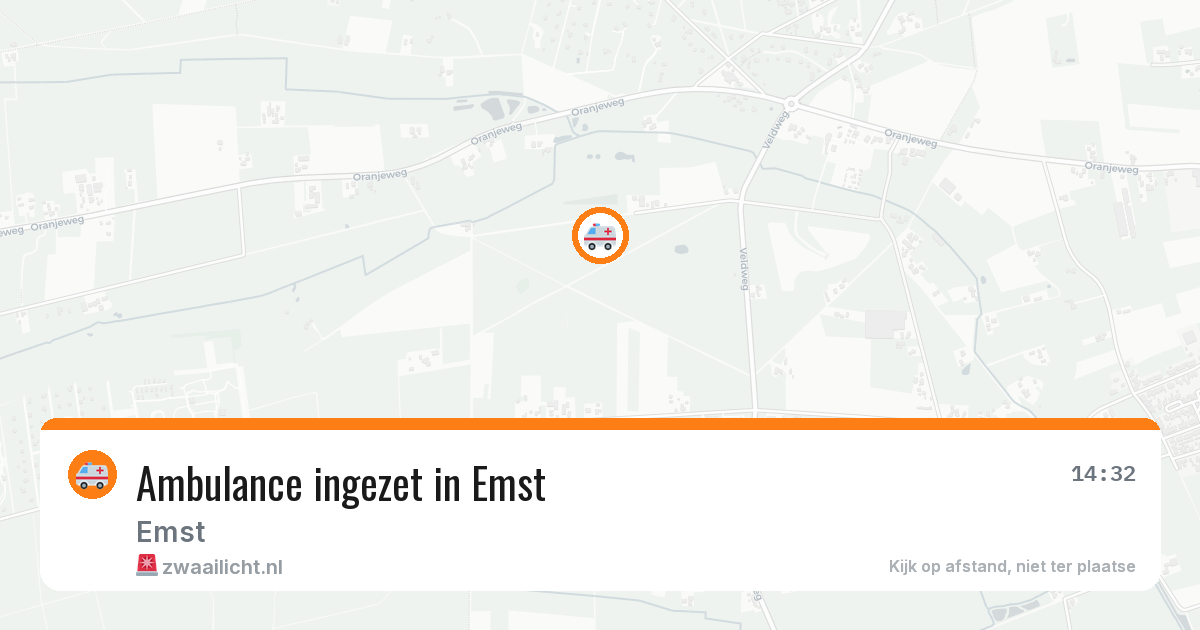 Ambulance ingezet in Emst — 14 aug 2026