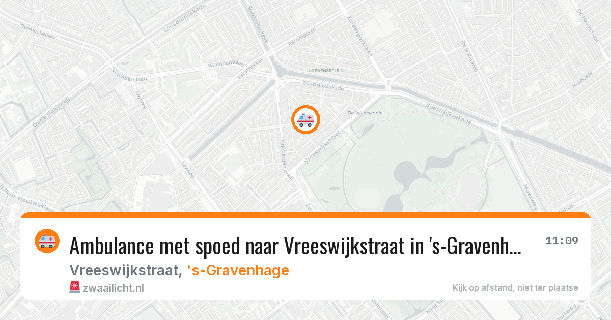 Ambulance met spoed naar Vreeswijkstraat in 's-Gravenhage — 18 jun 2026