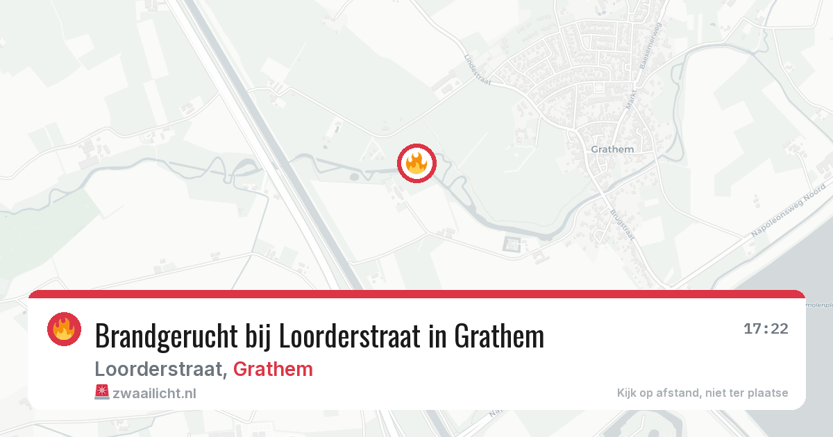 Brandgerucht bij Loorderstraat in Grathem — 19 jun 2026