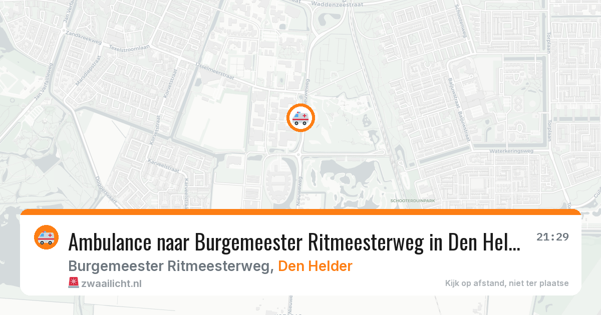 Ambulance naar Burgemeester Ritmeesterweg in Den Helder — 12 aug 2026