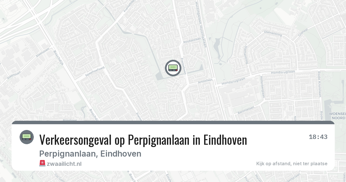 Verkeersongeval op Perpignanlaan in Eindhoven — 2 mrt 2026