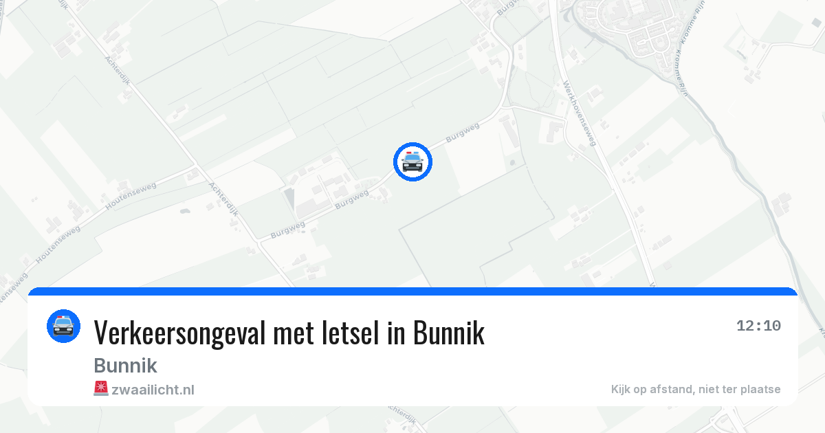 Verkeersongeval met letsel in Bunnik — 6 mei 2026
