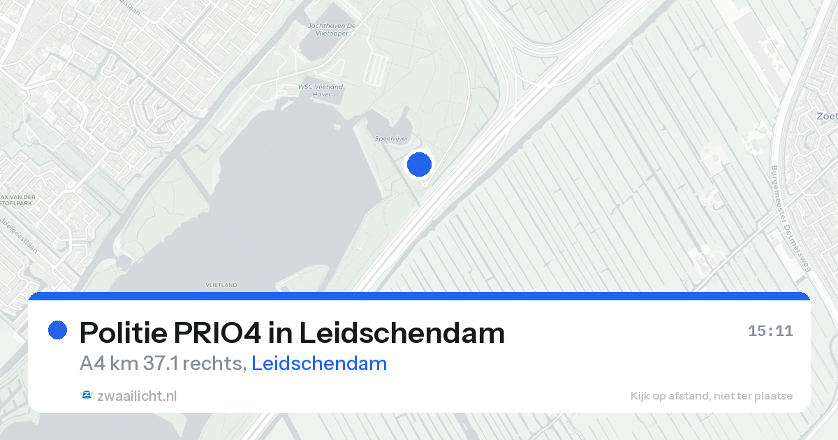 Politie PRIO4 in Leidschendam — 25 aug 2026 | 🚨 Zwaailicht.nl