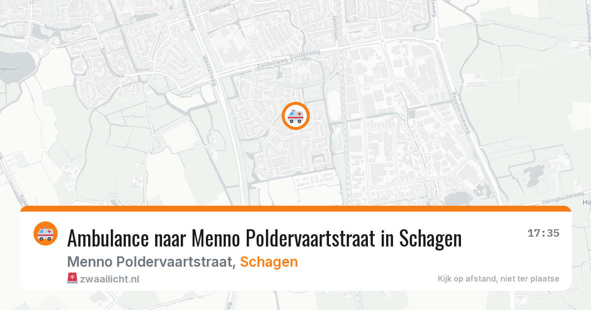 Ambulance naar Menno Poldervaartstraat in Schagen — 30 mrt 2026