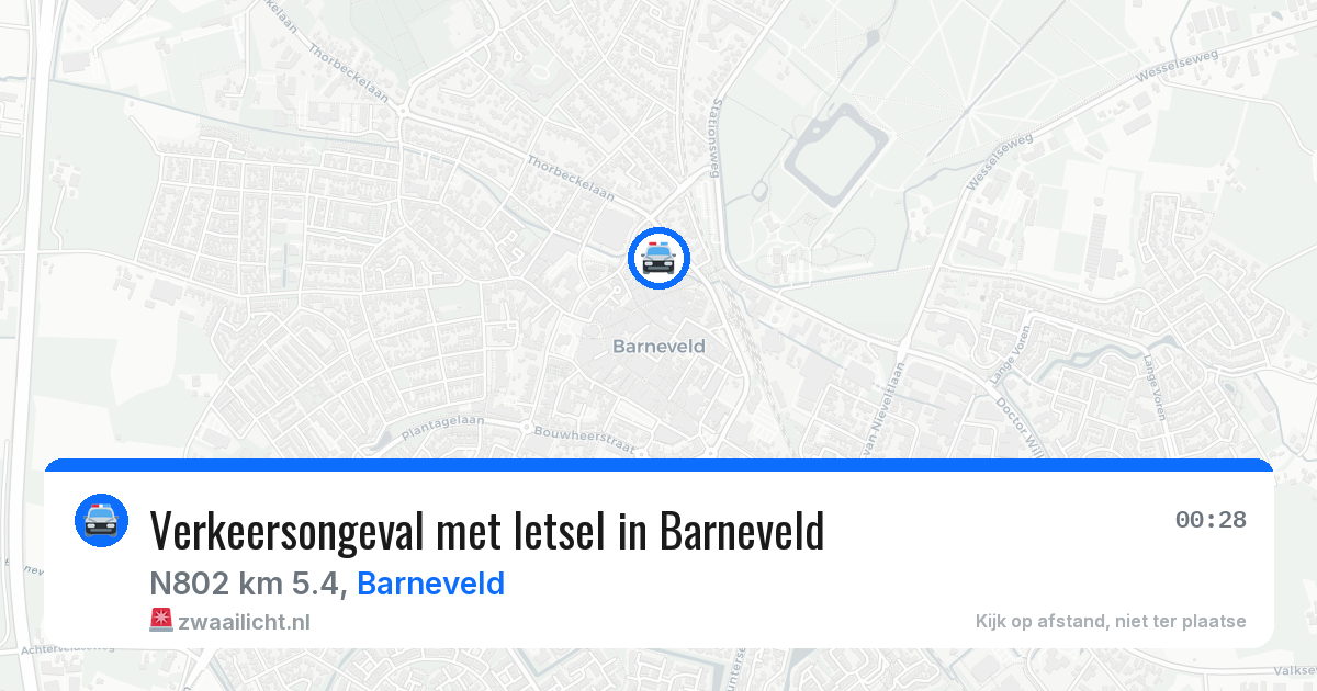 Verkeersongeval met letsel in Barneveld — 18 apr 2026