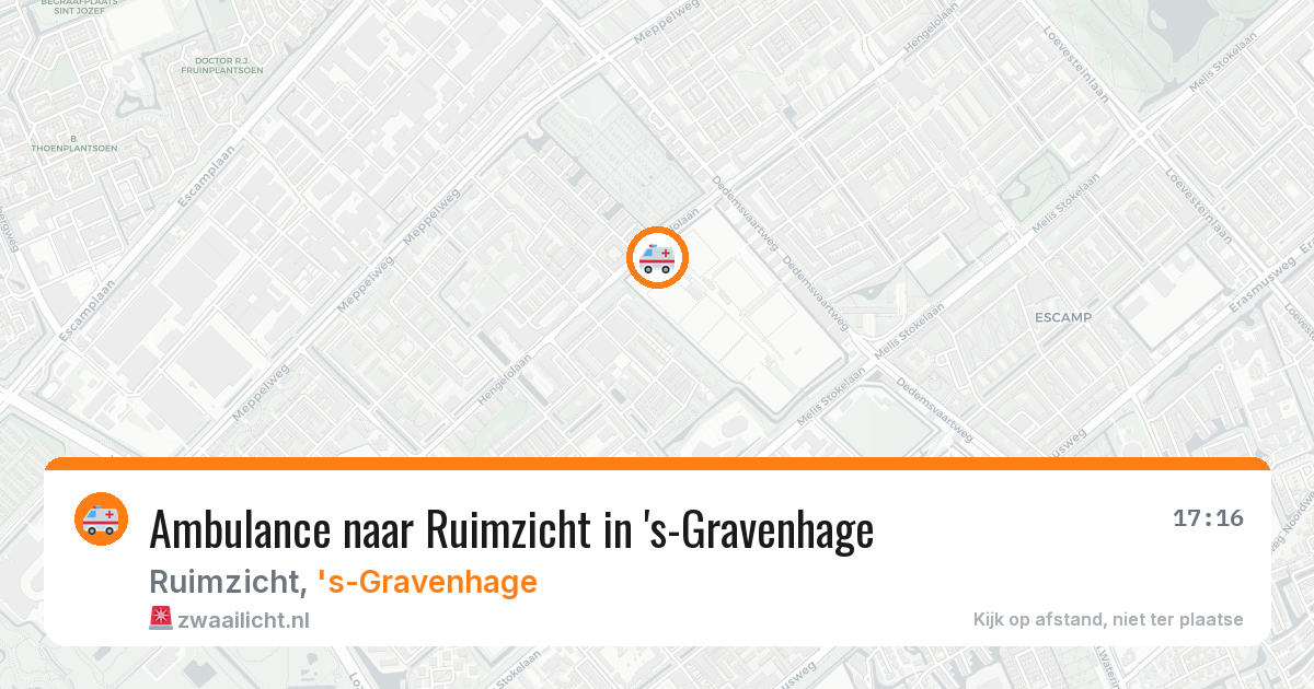 Ambulance naar Ruimzicht in 's-Gravenhage — 21 jun 2026