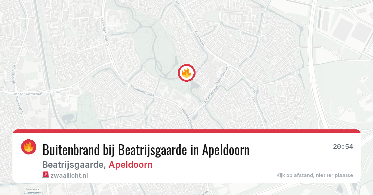 Buitenbrand bij Beatrijsgaarde in Apeldoorn — 24 jun 2026