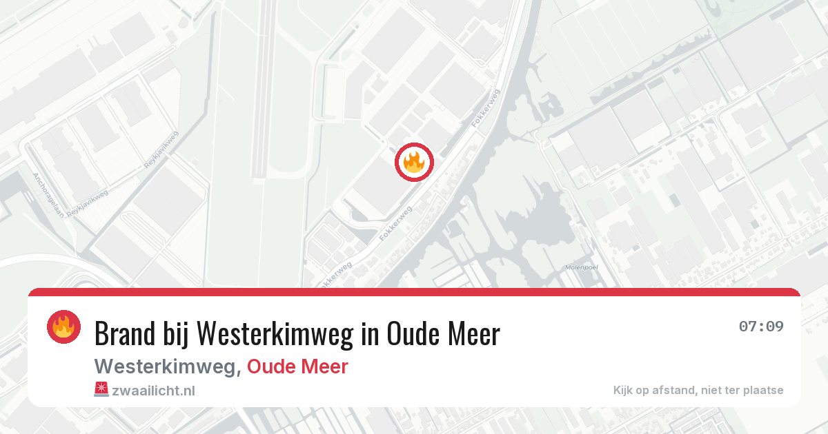 Brand bij Westerkimweg in Oude Meer — 30 jun 2026