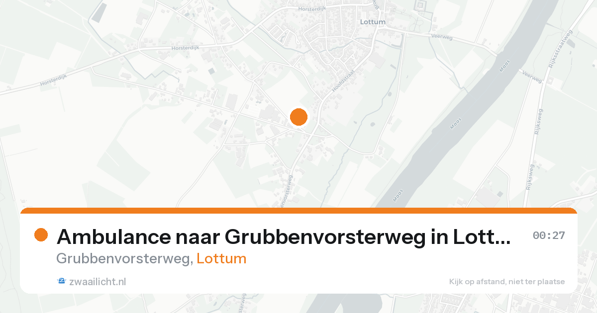 Ambulance naar Grubbenvorsterweg in Lottum — 9 aug 2026