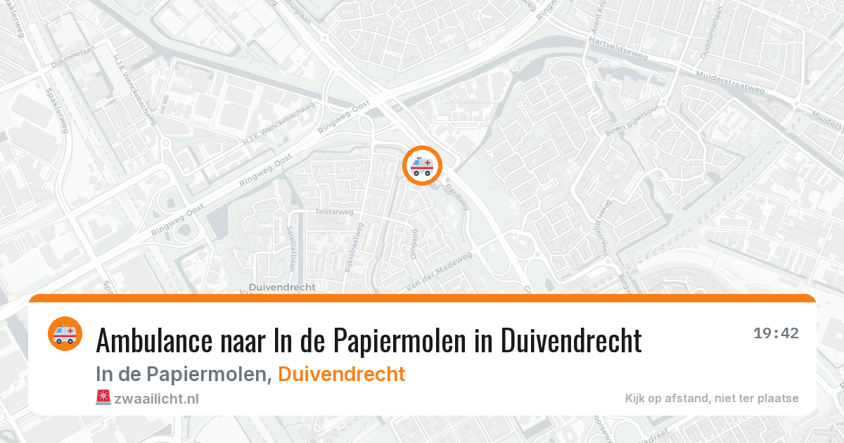Ambulance naar In de Papiermolen in Duivendrecht — 29 jun 2026