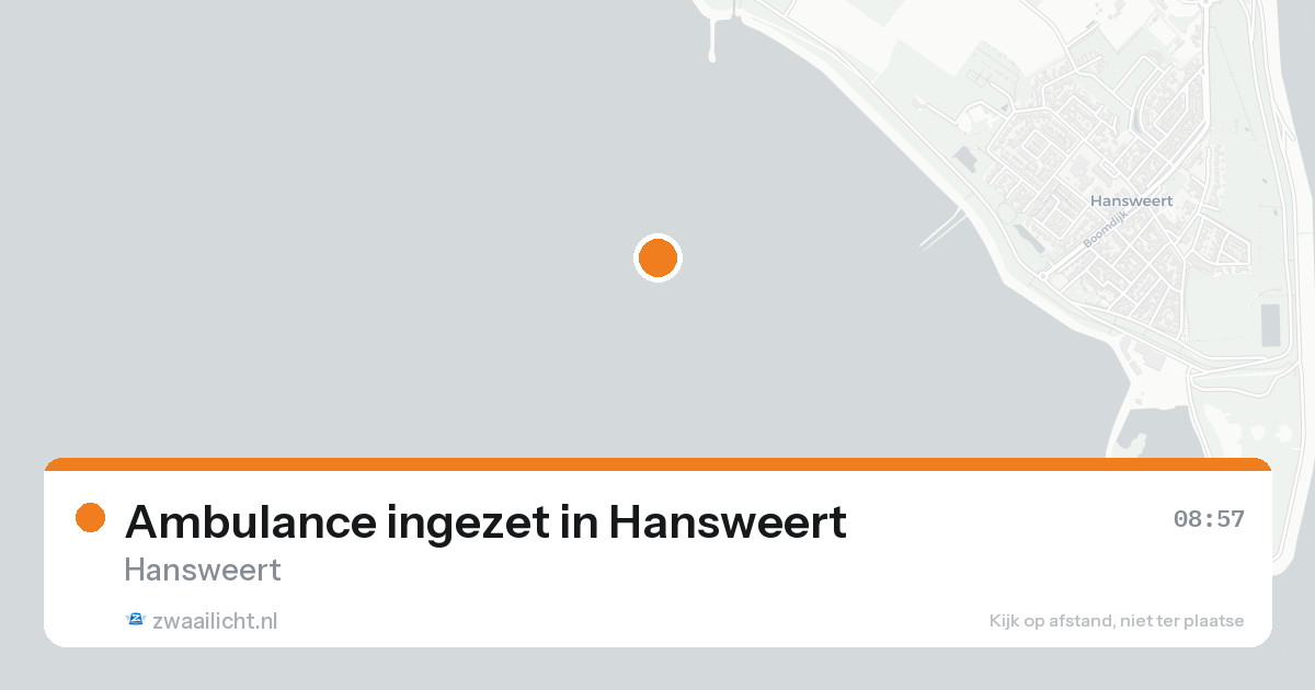 Ambulance ingezet in Hansweert — 22 aug 2026