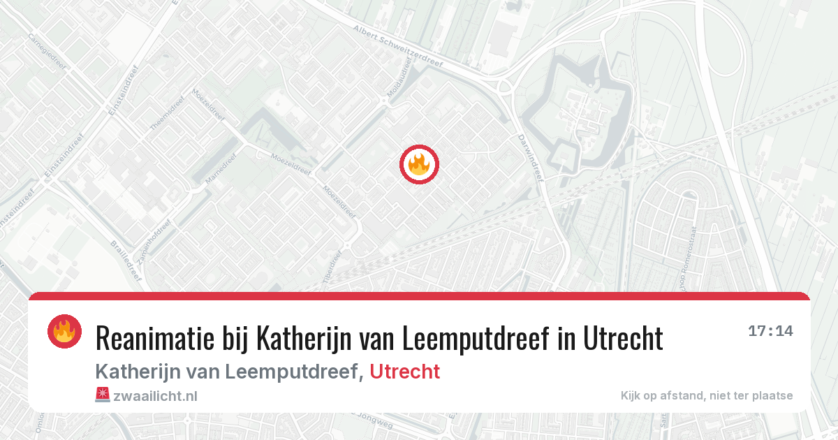 Reanimatie bij Katherijn van Leemputdreef in Utrecht — 3 jun 2026