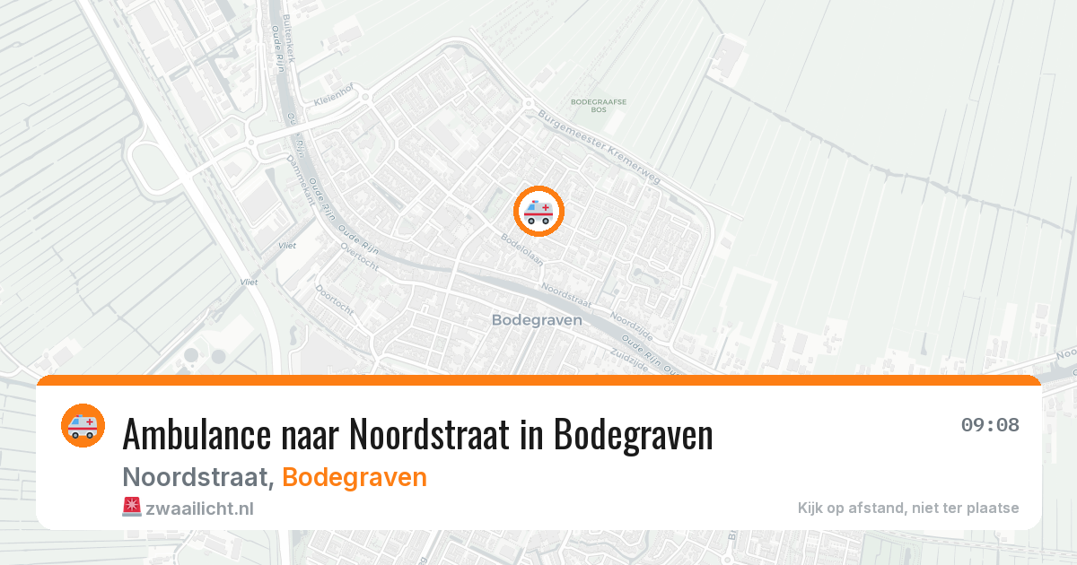 Ambulance naar Noordstraat in Bodegraven — 23 jun 2026