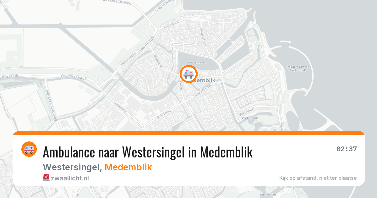 Ambulance naar Westersingel in Medemblik — 29 jun 2026