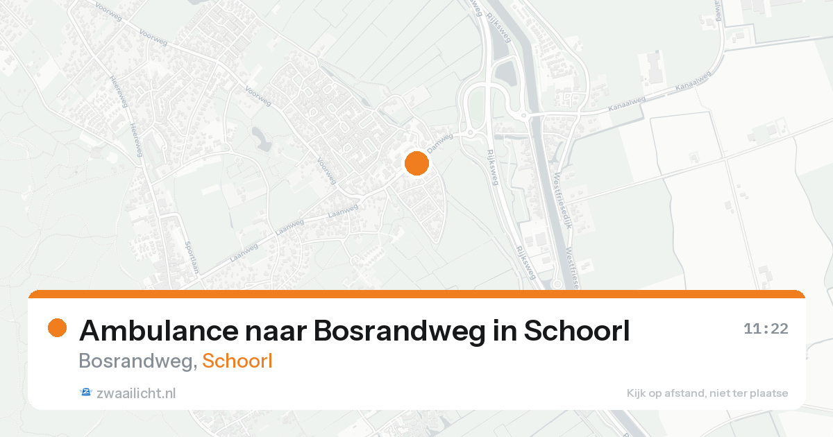 Ambulance naar Bosrandweg in Schoorl — 1 jun 2026