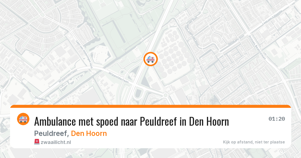 Ambulance met spoed naar Peuldreef in Den Hoorn — 17 jan 2026