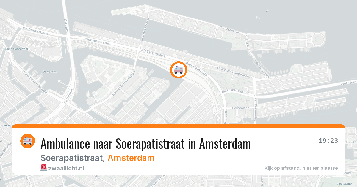 Ambulance naar Soerapatistraat in Amsterdam — 12 jul 2026