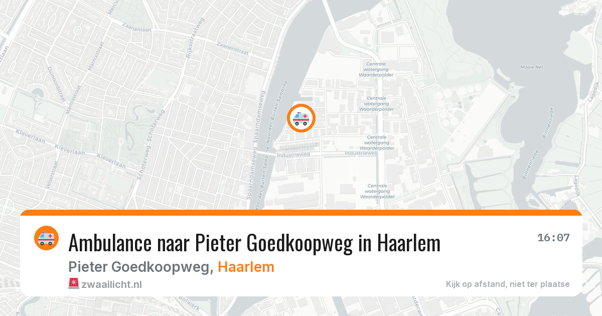 Ambulance naar Pieter Goedkoopweg in Haarlem — 1 jul 2026