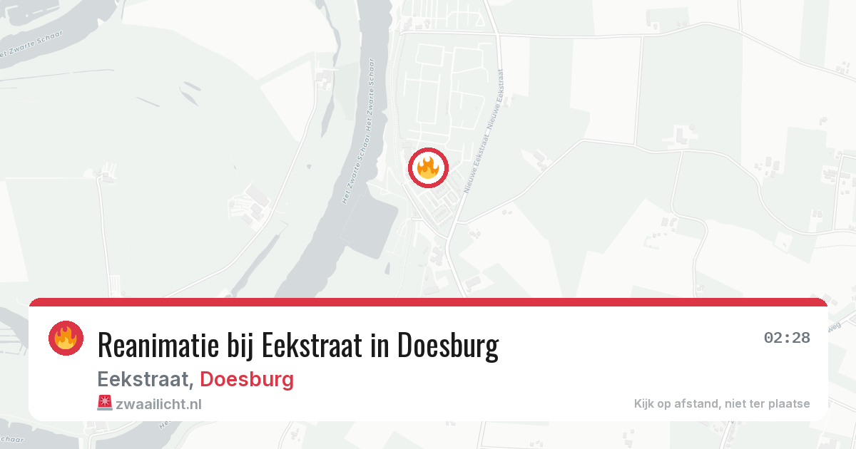 Reanimatie bij Eekstraat in Doesburg — 30 jul 2026