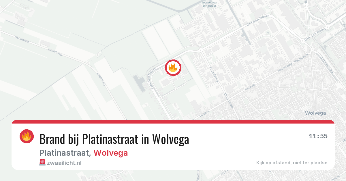 Brand bij Platinastraat in Wolvega — 25 jun 2026