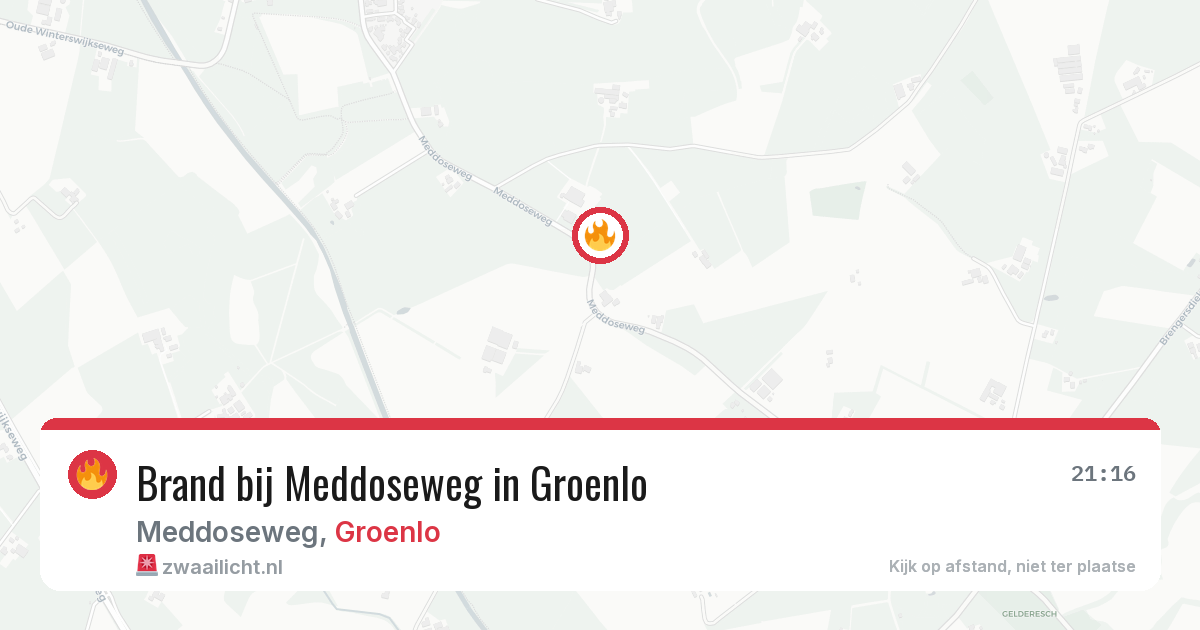 Brand bij Meddoseweg in Groenlo — 4 mei 2026