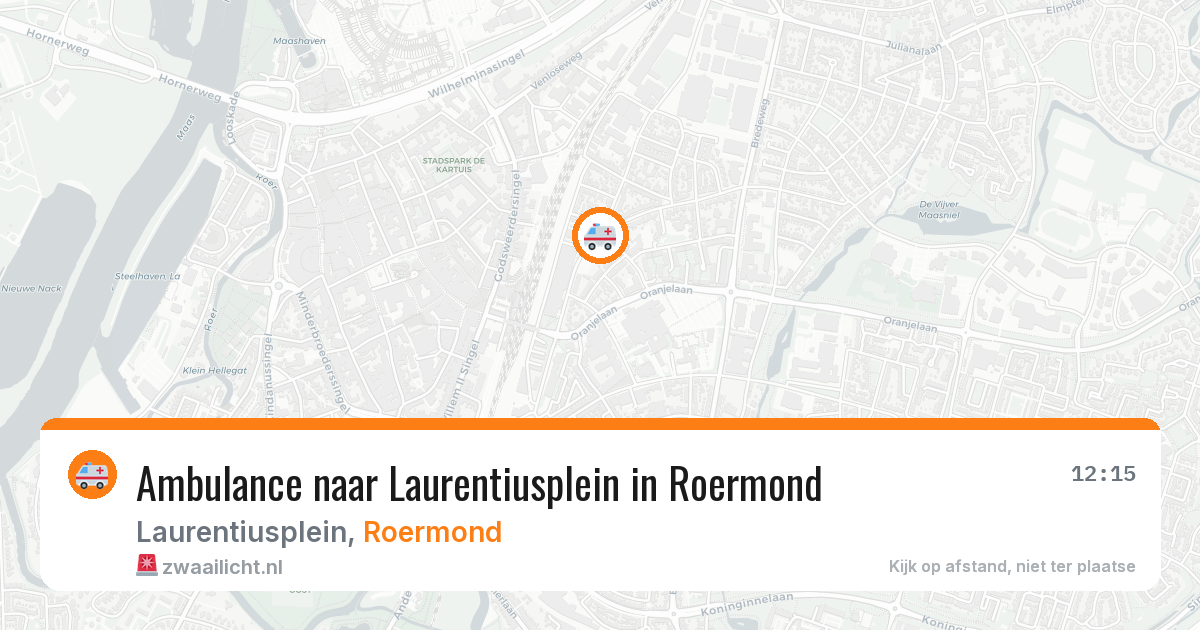 Ambulance naar Laurentiusplein in Roermond — 8 feb 2026