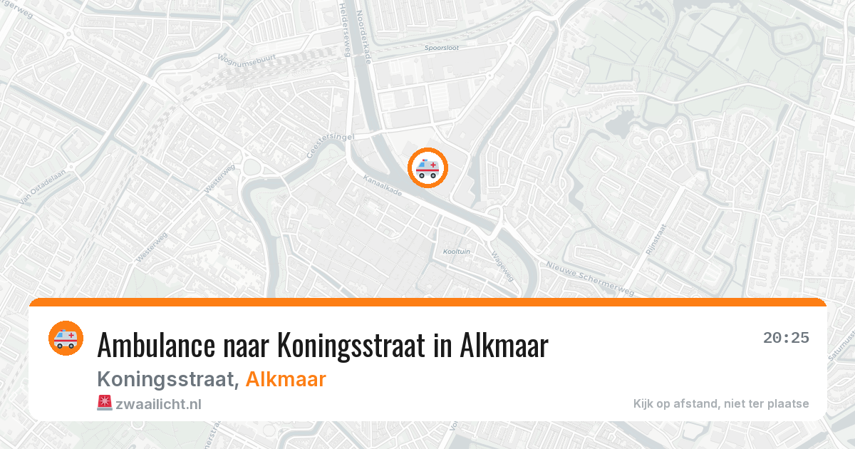 Ambulance naar Koningsstraat in Alkmaar — 4 apr 2026