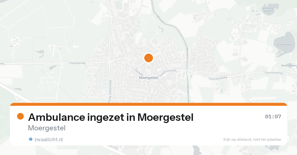 Ambulance ingezet in Moergestel — 31 jan 2026