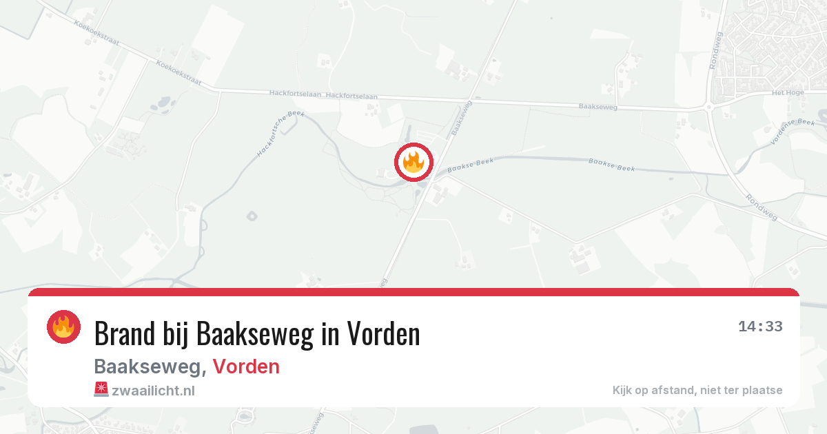 Brand bij Baakseweg in Vorden — 27 jun 2026