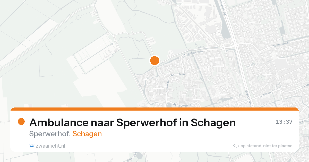 Ambulance naar Sperwerhof in Schagen — 16 aug 2026