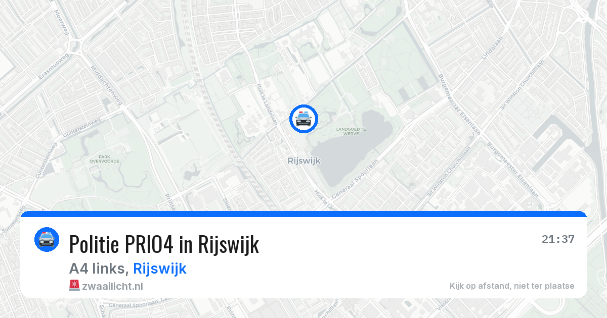 Politie PRIO4 in Rijswijk — 26 jun 2026 | 🚨 Zwaailicht.nl