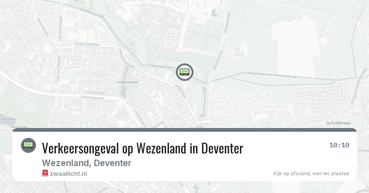 Verkeersongeval op Wezenland in Deventer — 8 apr 2026