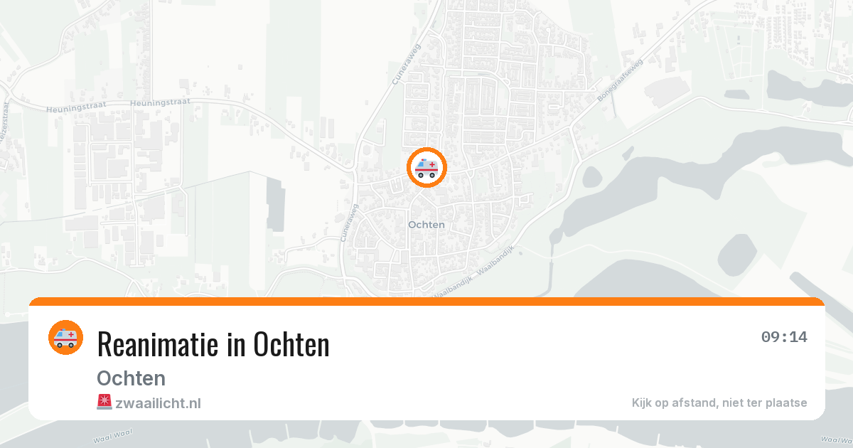 Reanimatie in Ochten — 1 mrt 2026