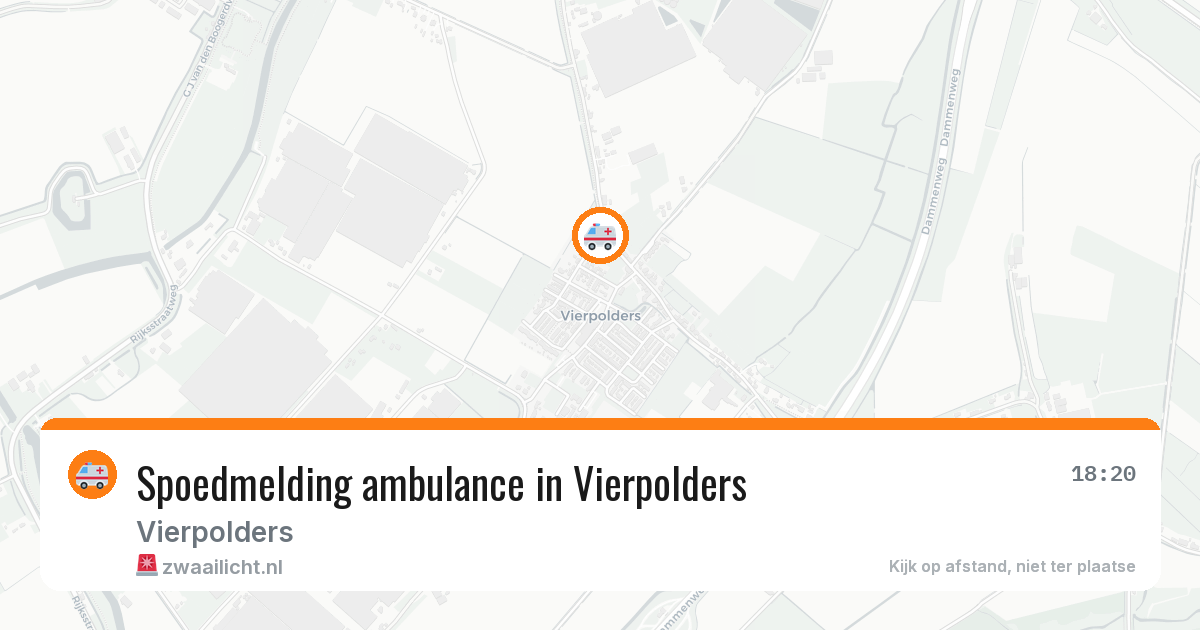 Spoedmelding ambulance in Vierpolders — 26 jun 2026