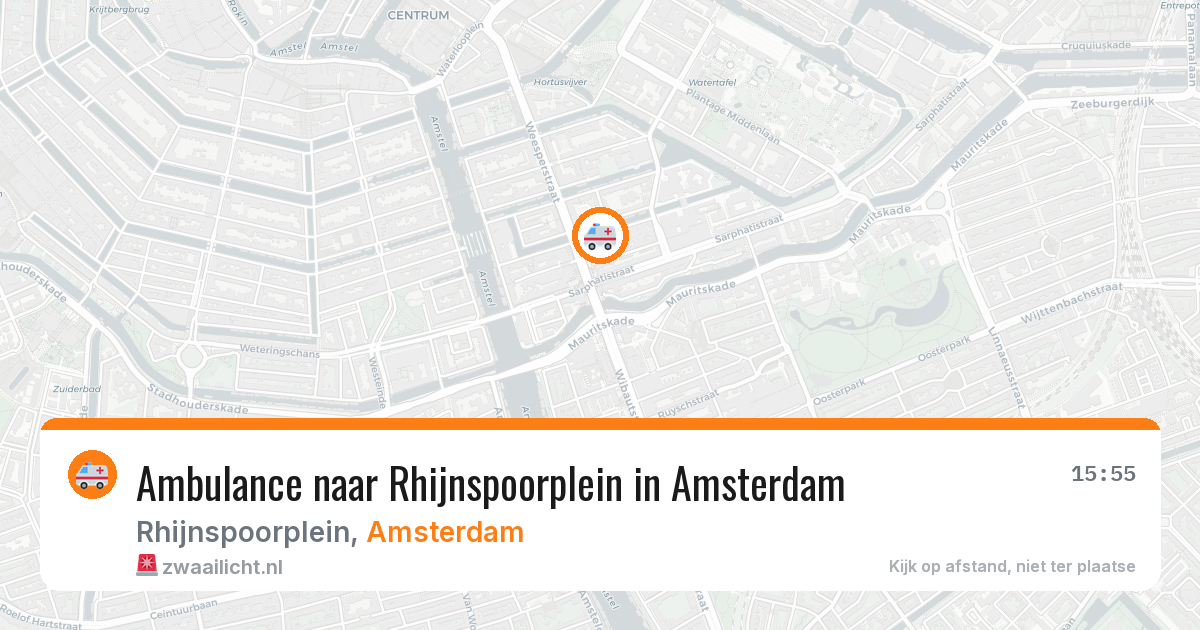 Ambulance naar Rhijnspoorplein in Amsterdam — 27 mrt 2026