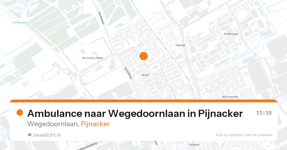 Ambulance naar Wegedoornlaan in Pijnacker — 24 feb 2026