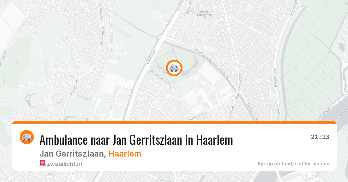 Ambulance naar Jan Gerritszlaan in Haarlem — 10 aug 2026