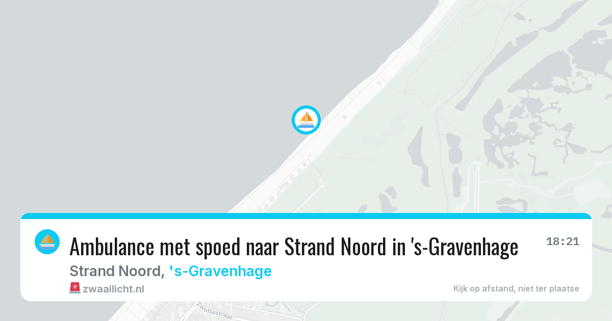 Ambulance met spoed naar Strand Noord in 's-Gravenhage — 19 jul 2026