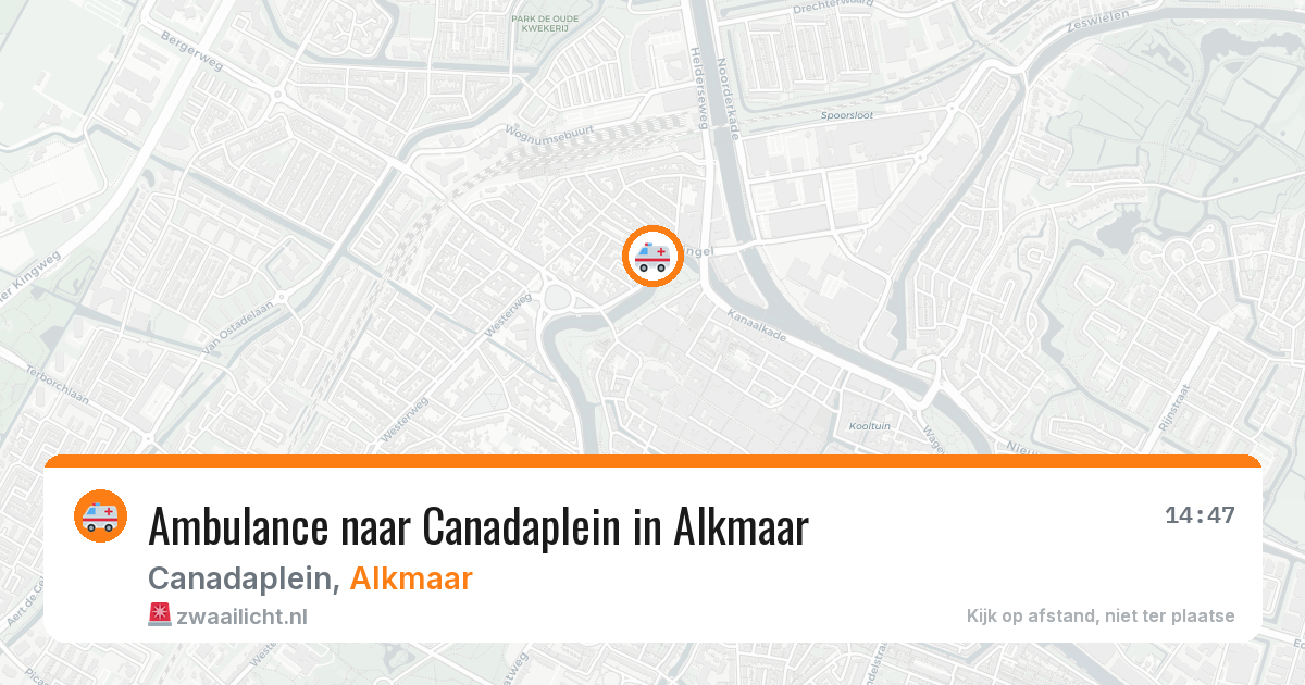 Ambulance naar Canadaplein in Alkmaar — 19 feb 2026