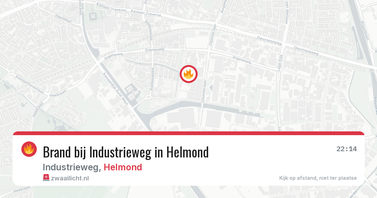 Brand bij Industrieweg in Helmond — 30 jun 2026
