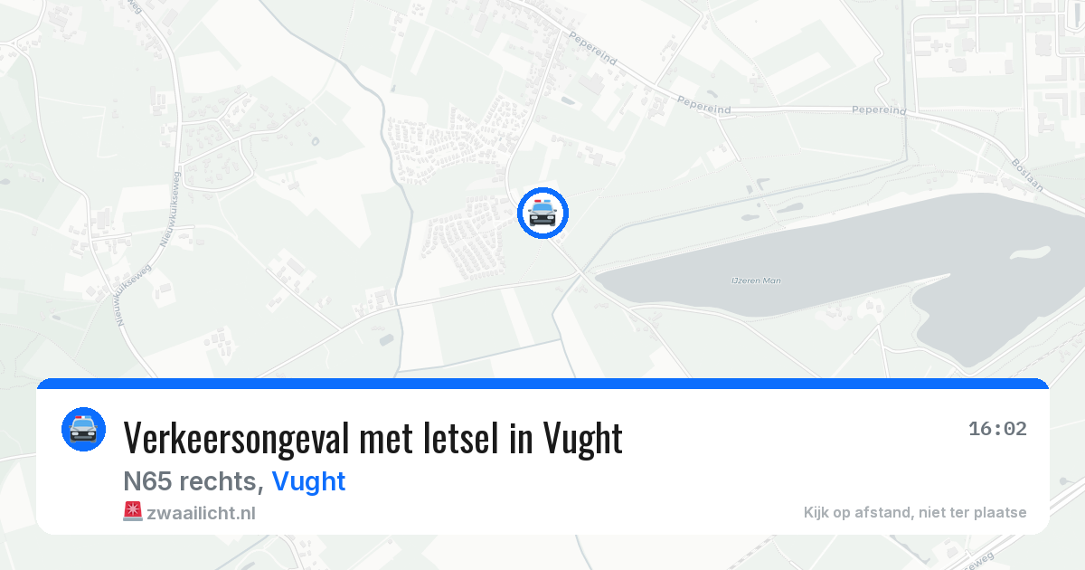 Verkeersongeval met letsel in Vught — 12 jun 2026